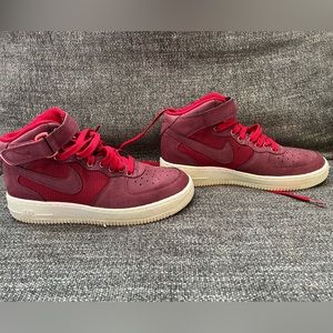 Red Air Force 1 High Tops